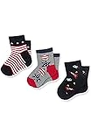 chicco Pack de calcetines tobilleros de algodòn, Calcetines Unisex Niños, , 5-6 años (pack de 3)