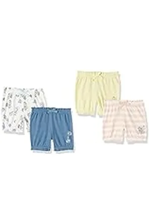 Amazon Disney | Marvel | Star Wars | Princess Pantalones Cortos Bombachos Bebé Niña, Pack de 4, , 0-3 Meses