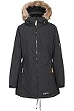 Trespass Celebrity Chaqueta impermeable cálida con capucha extraíble para mujer (paquete de 1)