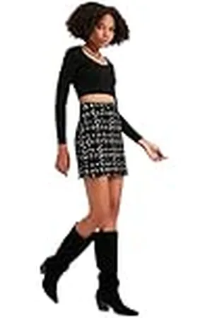 Trendyol Minifalda Tejida Ajustada Bodycone para Mujer Falda, , 40