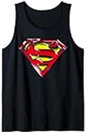 DC Comics Originals Vidrio con el logotipo de DC Superman Camiseta sin Mangas