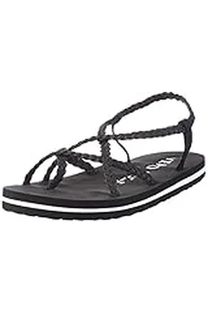VERO MODA Vmsine Sandal, Los Fracasos de tirón Mujer, Multicolor (Black Beauty), 39 EU