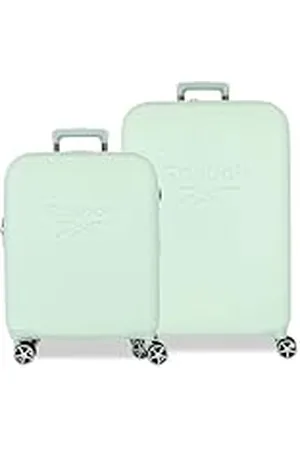 Reebok Franklin Juego de Maletas Verde 55/70 cms Rígida ABS Cierre TSA 109L 6,98 kgs 4 Ruedas Dobles Equipaje Mano by Joumma Bags
