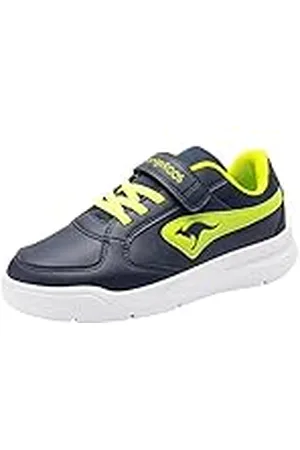 KangaROOS K-cope Ev, Zapatillas Unisex Niños, Dk Navy/Lime, 33 EU