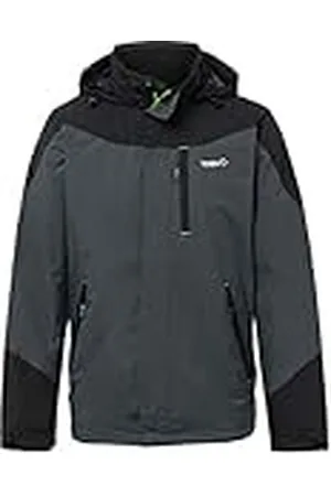 Izas Finnlo Chaqueta Impermeable, Hombre, Dark Grey/Black, L