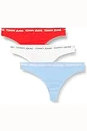 Tommy Hilfiger Braguitas Pack de 3 Mujer Classic Thong Algodón elástico, Multicolor, 3XL