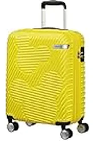 American Tourister Mickey Clouds, Spinner S, Equipaje de Mano expandible, 55 cm, 38/45 L, Amarillo