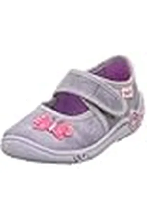 Superfit Belinda 800288, Zapatillas de Estar por casa, Light Grey/Light Pink, 26 EU
