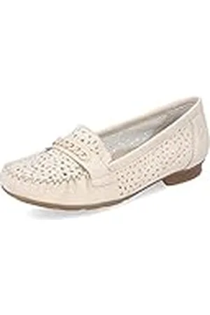 Rieker Mujer Bailarinas 40068, señora Bailarinas clásicas,Zapatos Planos,Zapatos Planos,Zapatos de Verano,Beige (Beige / 60),42 EU / 8 UK