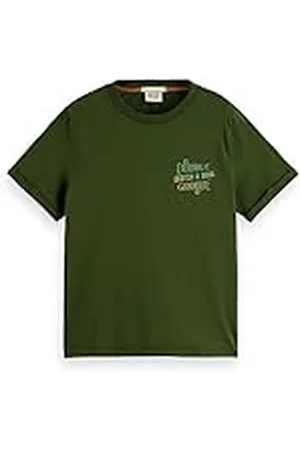 Scotch&Soda Cotton in Conversion Double Groove Regular Fit T-Shirt Camiseta, , XS para Mujer