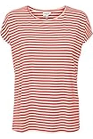 VERO MODA Vmava Plain SS Top Stripe Ga Jrs Noos Camiseta, , XS para Mujer