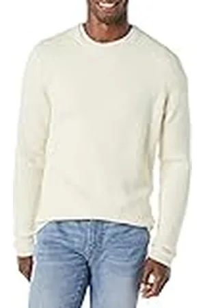 Amazon Jersey de Manga Larga con Cuello Redondo y Tacto Suave Hombre, , L