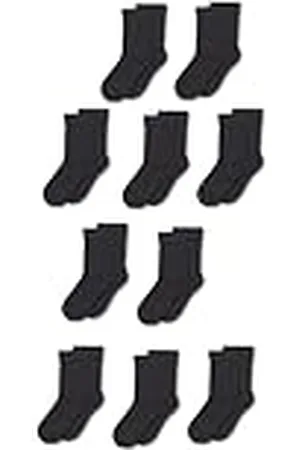 Amazon Calcetines Largos de Algodón Unisex Niño, 10 Pares, , 9 años