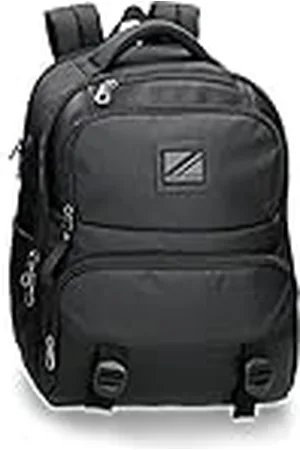 Pepe Jeans Straps, Equipaje Bolsa De Mensajero Hombre, (Black), Mochila Para Portátil Doble Compart. Con Carro