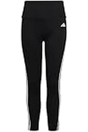 adidas Niñas Essentials AEROREADY 3-Stripes High-Waisted Tights, , 11-12 Years