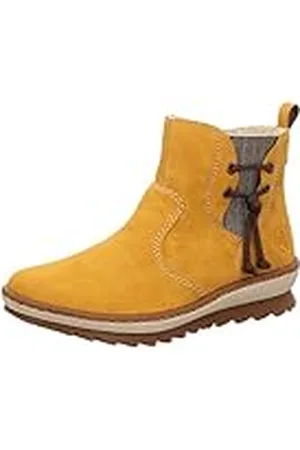Rieker Herbst/Winter, Botas Chelsea Mujer, Amarillo (Honig/Leinen/68 68), 36 EU