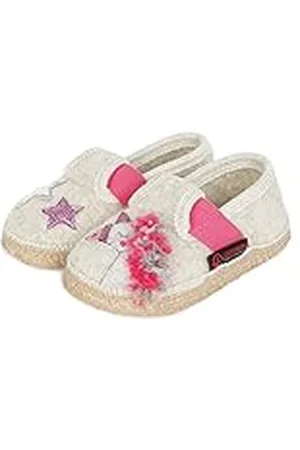 Giesswein Trabening Zapatillas, Niñas, Beige Cordero (Lamb), 35 EU