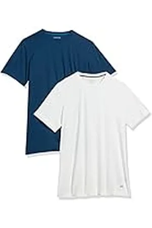 Amazon Camiseta Técnica, Rendimiento Deportivo (Disponible en Tallas Grandes y Largos Especiales) Hombre, Pack de 2, , M