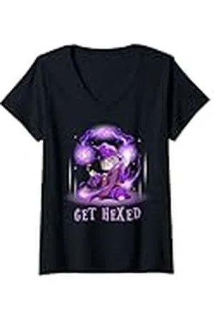 Grumpy Cat Mujer Gato gruñón mago - Ser Hexed Camiseta Cuello V