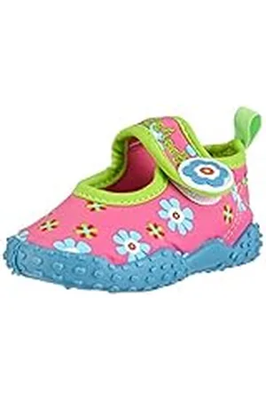 Playshoes Anti-slip Cotton Socks Stripes, Pantuflas Niñas, Rosa (Pink 18) 30/31 EU