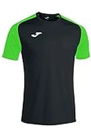 Joma Camiseta Manga Corta Academy IV Negro Verde FLÚOR