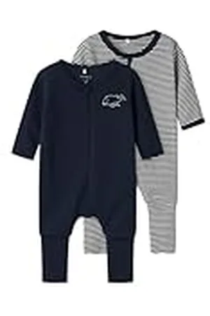 NAME IT NBNNIGHTSUIT 2P Zip FF Y/D Core 2 Noos Fútbol, , 68 (Pack de 2) Bebé Unisex
