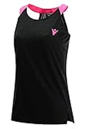 macron Padel Prime CB Iciar Tank Woman Black/Neon Pink Printed Canotta da gioco, Mujer, , XS