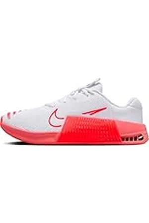 Nike Metcon 9 Women s Workout, Sneaker Mujer, White/Bright Crimson-Magic Ember, 41 EU