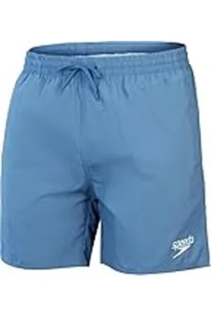 Speedo Bañador Watershort de 16" | Secado rápido | Ajuste cómodo | Estilo clásico | Cintura con cordón Short de Agua para Hombre, Azul Lavado, XS