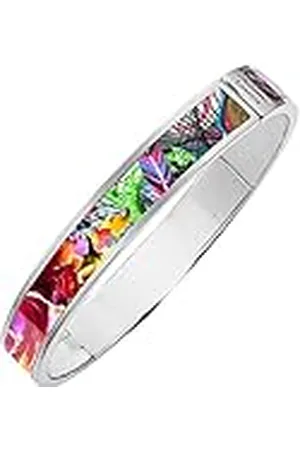 Christian Lacroix X16246S - Pulsera de latón y Metal Plateado y Motivos para Mujer, Talla pequeña