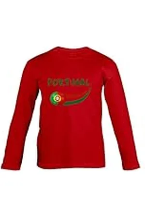 Supportershop – Camiseta para niño Portugal L/S, , FR: 2 XL (Talla Fabricante: 12 años)