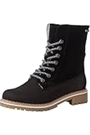 Tamaris Botines de Forro Cálido para Mujer, Piel, Tacón Cuadrado, Duo-Tex, , 40 EU