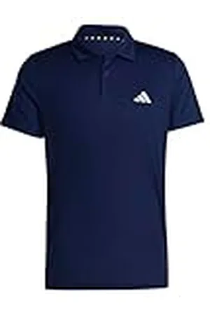 adidas Hombre Train Essentials Training Polo Shirt, Dark Blue/White, 4XL
