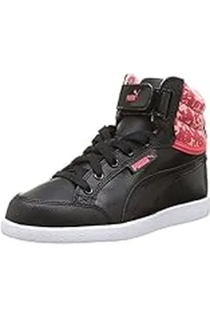 PUMA Ikaz 358578/02 - Zapatillas de Deporte de Cuero para niña Negro Noir (Black/Geranium/Salmon Rose) 33