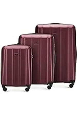 Wittchen Maleta de Viaje Equipaje de Mano Maleta de Cabina Maleta rígida de policarbonato con 4 Ruedas giratorias Cerradura de combinación Asa telescópica Cruise Line Set 3 Maletas