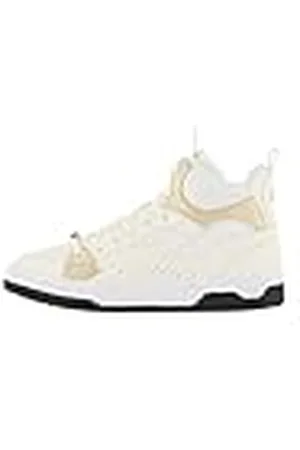 Armani Exchange Abalorio con Logotipo de James, Detalles Dorados, Zapatillas Mujer, , 41 EU