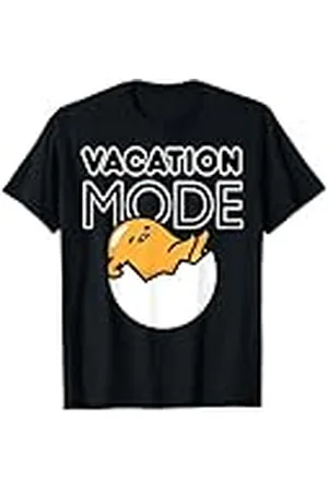 Sanrio Modo de Vacaciones Gudetama Camiseta Unisex Niños Hombre Mujer T-Shirt Manga Larga S