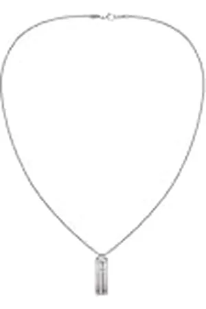 Tommy Hilfiger Jewelry Collar con Colgante para Hombre en Acero Inoxidable con una Placa Grabada - 2790169