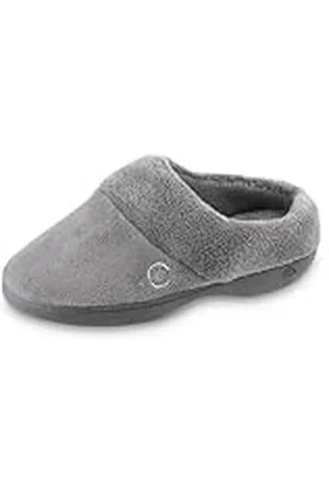 Isotoner Pantuflas clásicas de espuma viscoelástica con capucha para mujer, talla 6.5-7, , 5.5-6