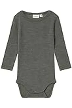 NAME IT NBMWANG Wool Needle LS Body Solid Noos Manga Larga, , 80 Niños Bebes