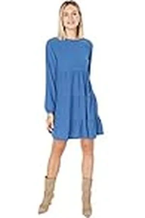 Trendyol Woman Mini Skater Crew Neck Knit Dress Vestido, , M para Mujer