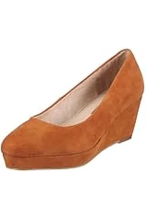 Buffalo London 110-7844 Kid Suede 119359 - Zapatos de tacón de Ante para Mujer, Color marrón, Talla 37
