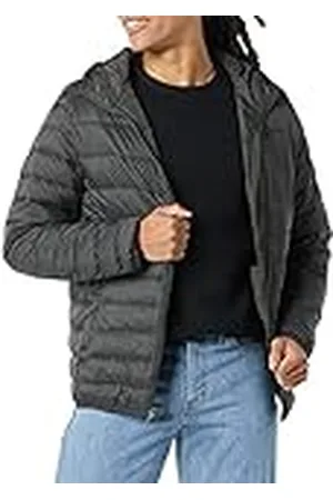 Amazon Chaqueta Acolchada con Capucha, Plegable, Ligera y Resistente a la Lluvia Hombre, , XXL