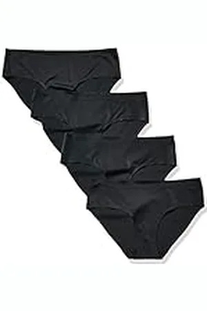 Amazon Ropa Interior Elástica Estilo Hípster sin Costuras Mujer, Pack de 4, , 38
