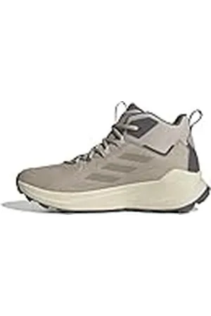 adidas Terrex Trailmaker 2 Mid Leather Hiking Shoes, Zapatos de Senderismo Hombre, Wonder Beige/Wonder Beige/Charcoal, 45 1/3 EU