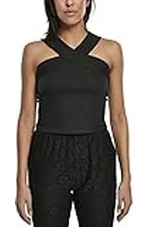 Urban classics Ladies Cross Top Camiseta sin Mangas, , Small para Mujer