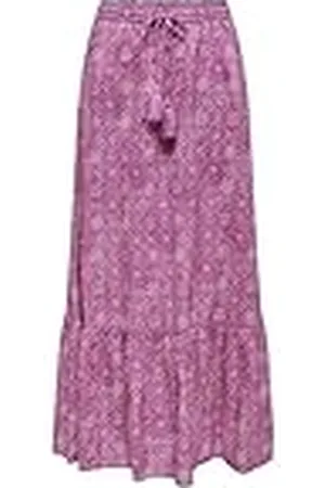 ONLY Onlmiley Ankle Skirt Ptm Falda de Verano, Rosa, M para Mujer