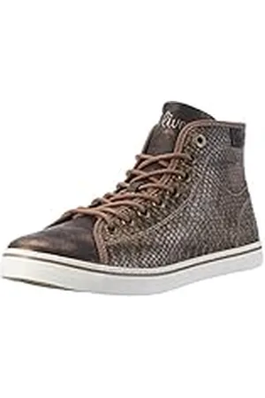 QS by s.Oliver 25219, Zapatillas Altas Mujer, Marrón (Pepper Snake 329), 38 EU