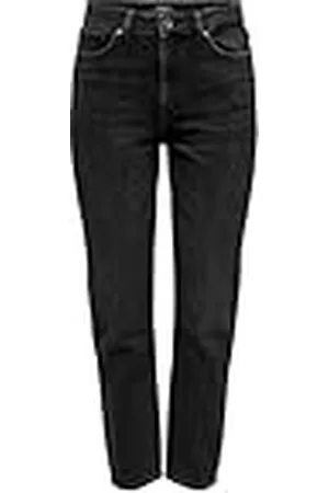 ONLY Onlemily Life HW Str ANK Dnm Nas997 Noos Jeans, Negro Denim, 30W / 32L para Mujer