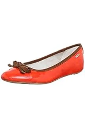 QS by s.Oliver Casual - Bailarinas de Material sintético Mujer, Color Naranja, Talla 36